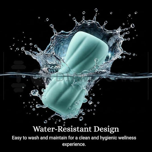 DragonVault Soft TPE Textured Personal Massager Sleeve for Men – Ultra Stretchable, Reusable, Washable & Body Safe