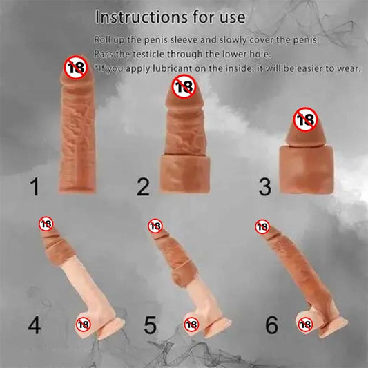 7 Inches Real Feel Penis Sleeve