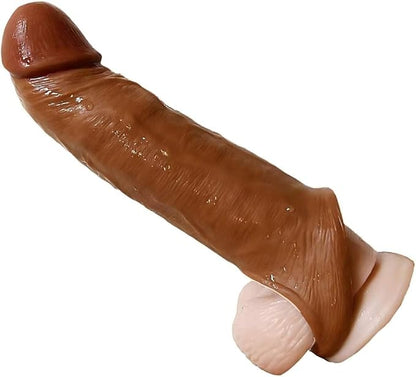 New Big Soft Real Male Super Silicone Sleeve Extension