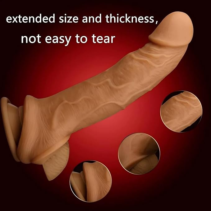 New Big Soft Real Male Super Silicone Sleeve Extension